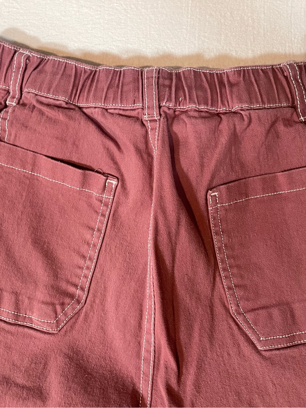 Rachel Paige Wide Leg Utility Cargo Pants in Dusty Rose Y2K Size M - Picture 7 of 14